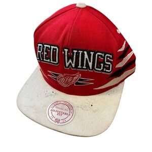 Mitchell & Ness Detroit Red Wings NHL Retro Snapback Baseball Cap Hat Wool